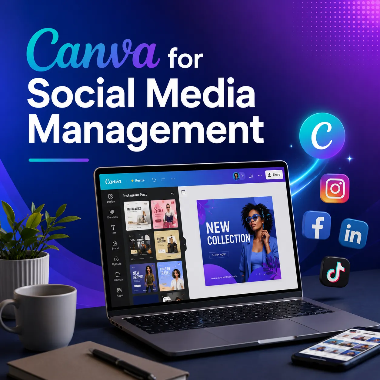 Canva for Social Media Management Course featured image